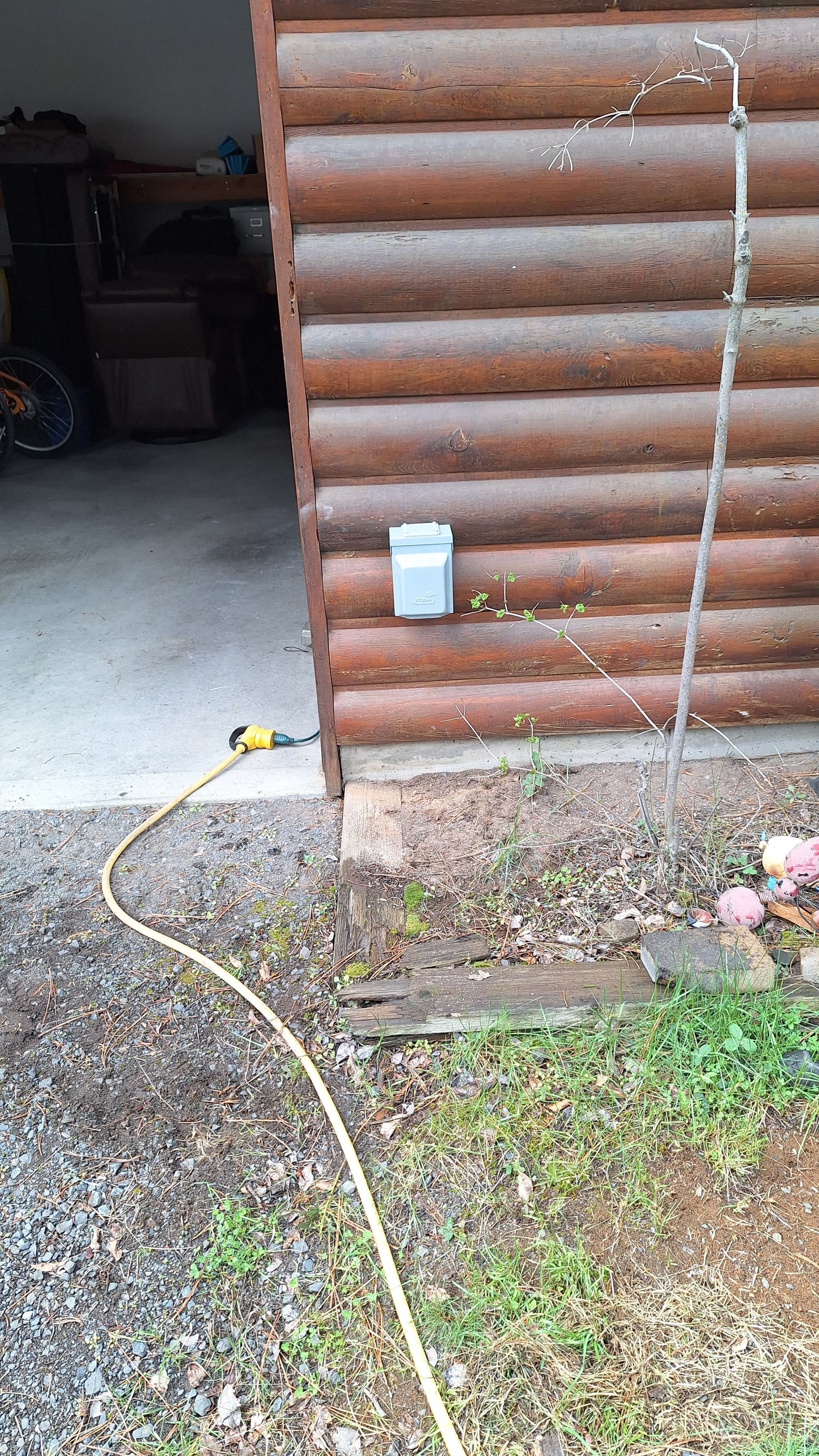 RV Hookup Installation at the Cabin Ready for Summer image